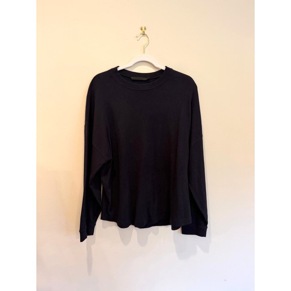 Jenni Kayne Black Long Sleeve Oversized Tee Small